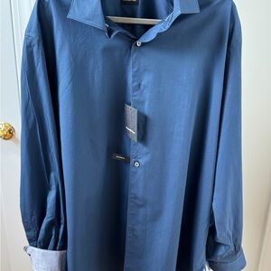 Ermenegildo Zegna Navy Blue Shirt